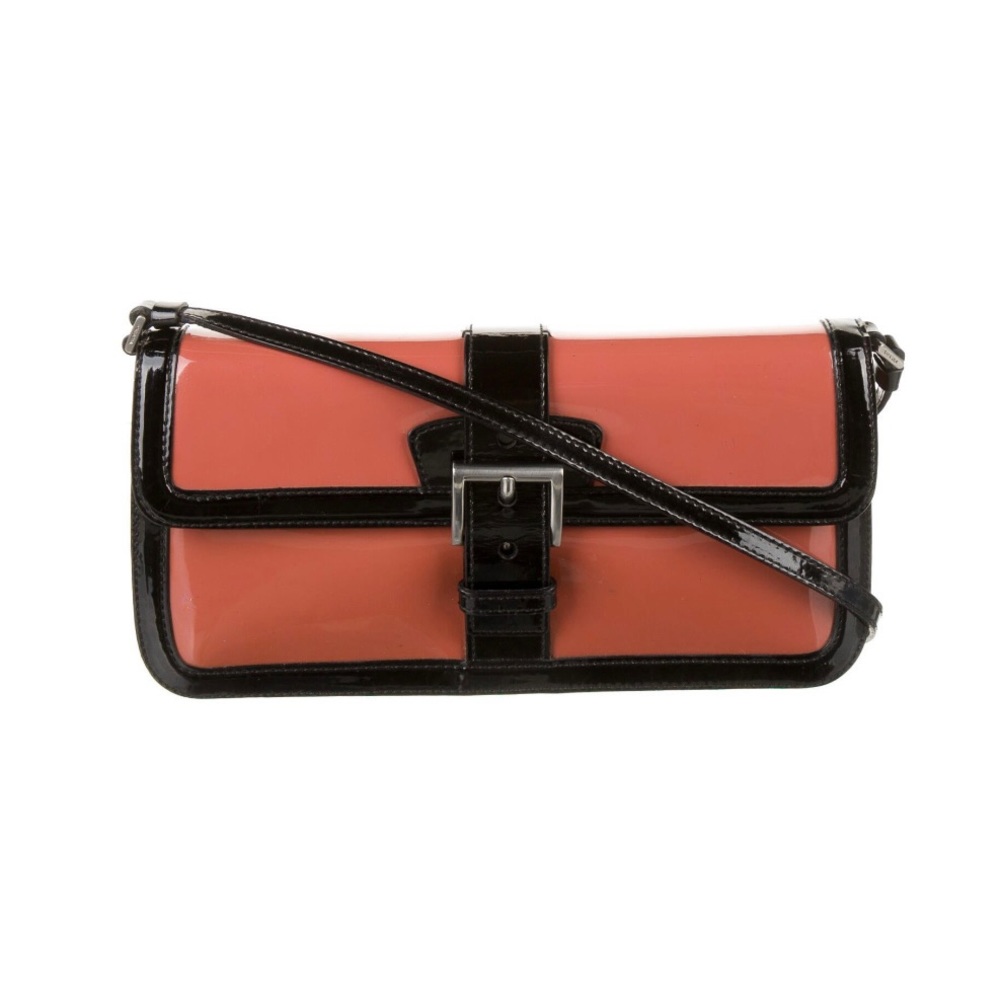 💕❤️ Trendy & Sleek Prada Vernice Bicolor “Chic” Shoulder Bag❤️💕